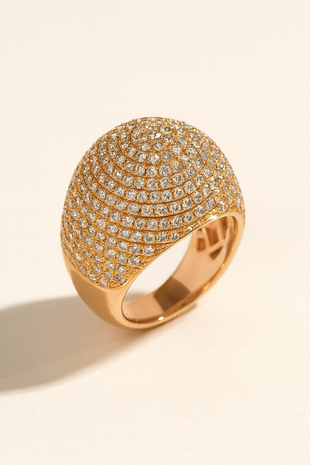 Gwyneth Golden Dome Diamond Ring