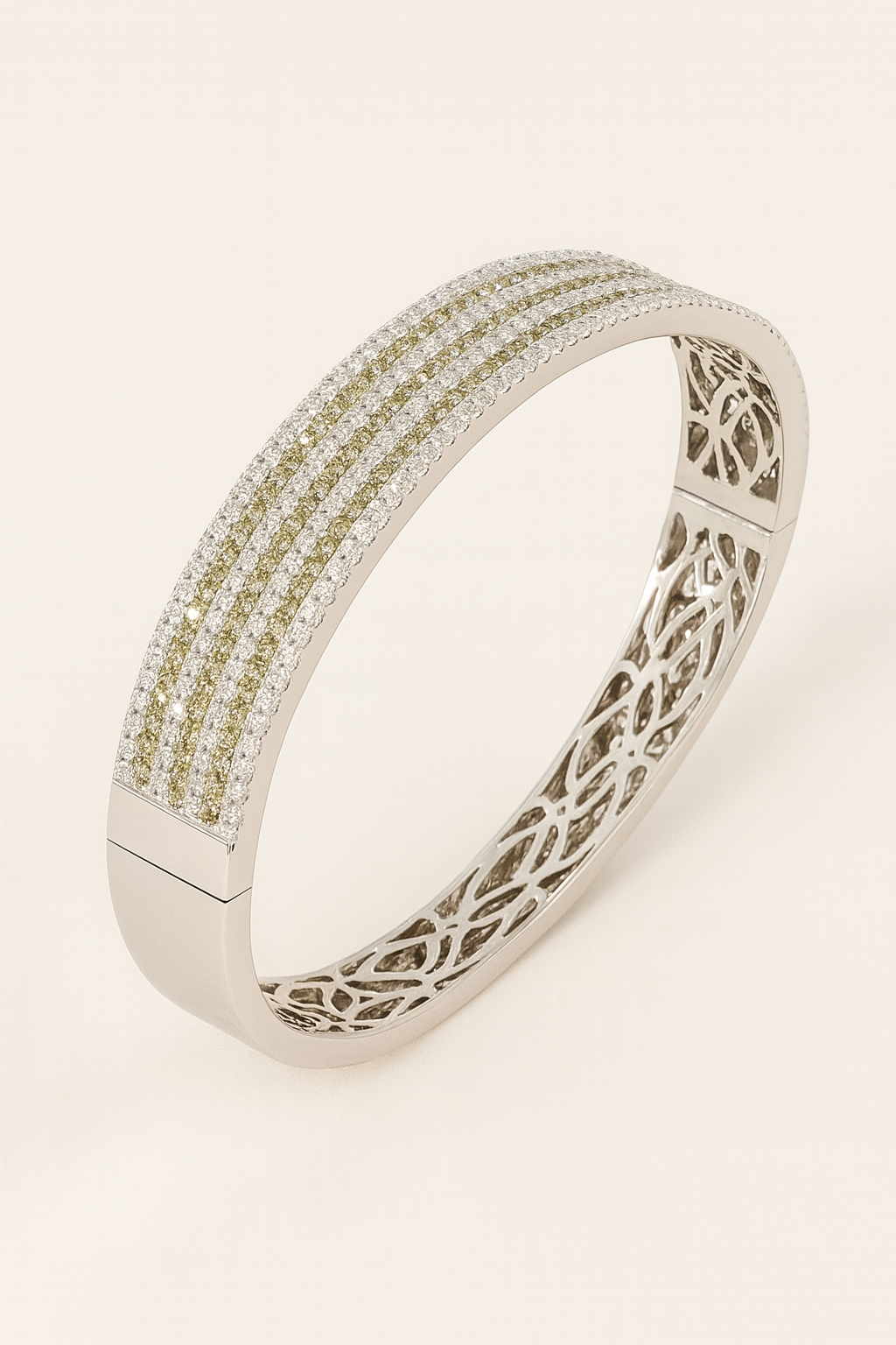 Frances Diamond Rows Bangle