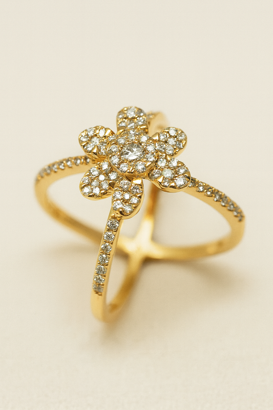 Claudia Floral Diamond Ring