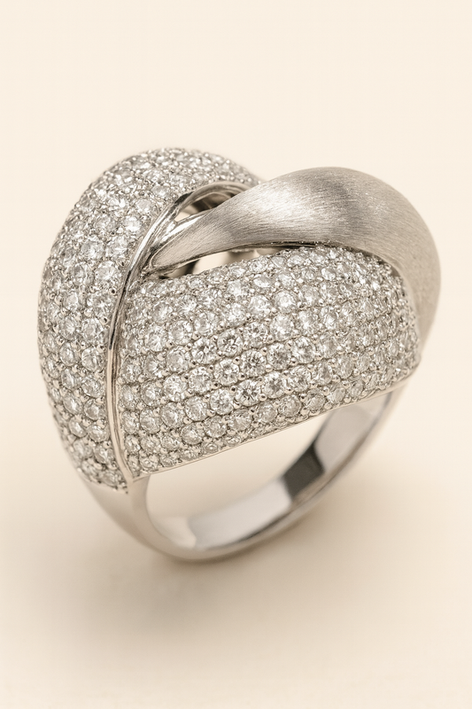 Belladonna Pavé Diamond Sculptural Ring