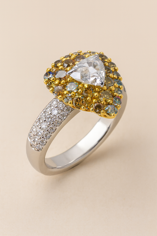 Roma Diamond Crown Ring
