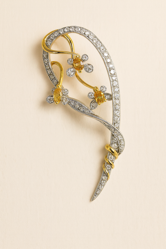Talitha Bloom and Twine Brooch