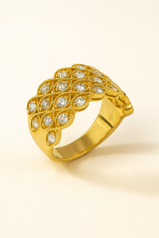 Raveena Lattice Ring