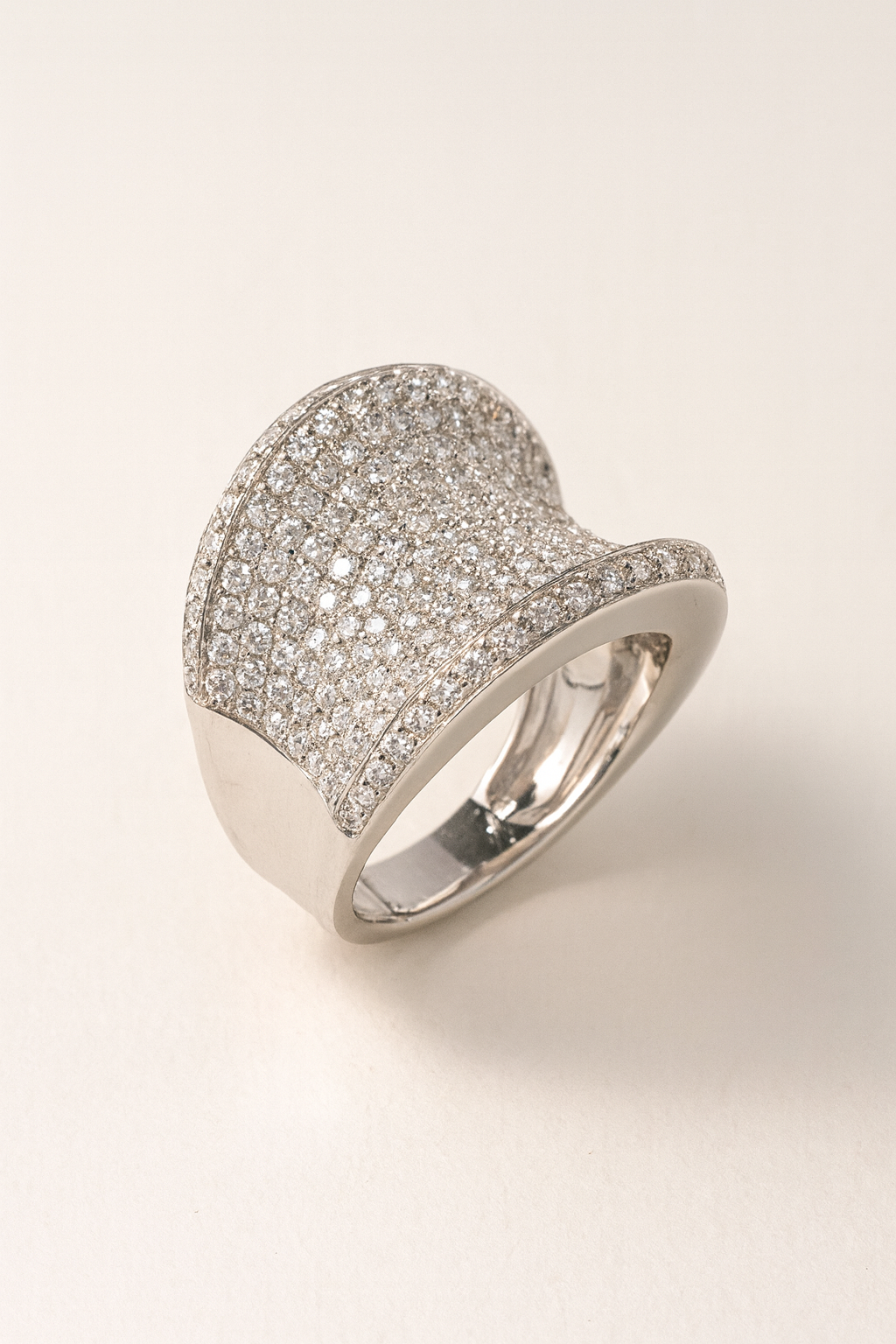 Leighton Pavé Crest Ring