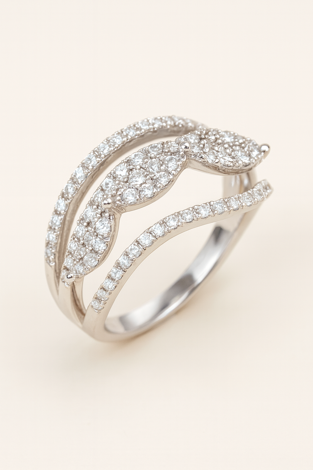 Julianne Diamond Serene Wave Ring
