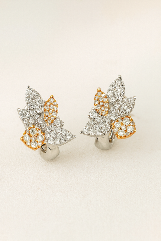 Salma Diamond Petal Huggies