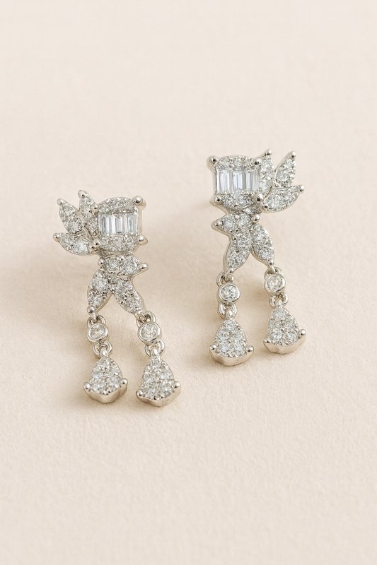 Demi Diamond Cascade Earrings