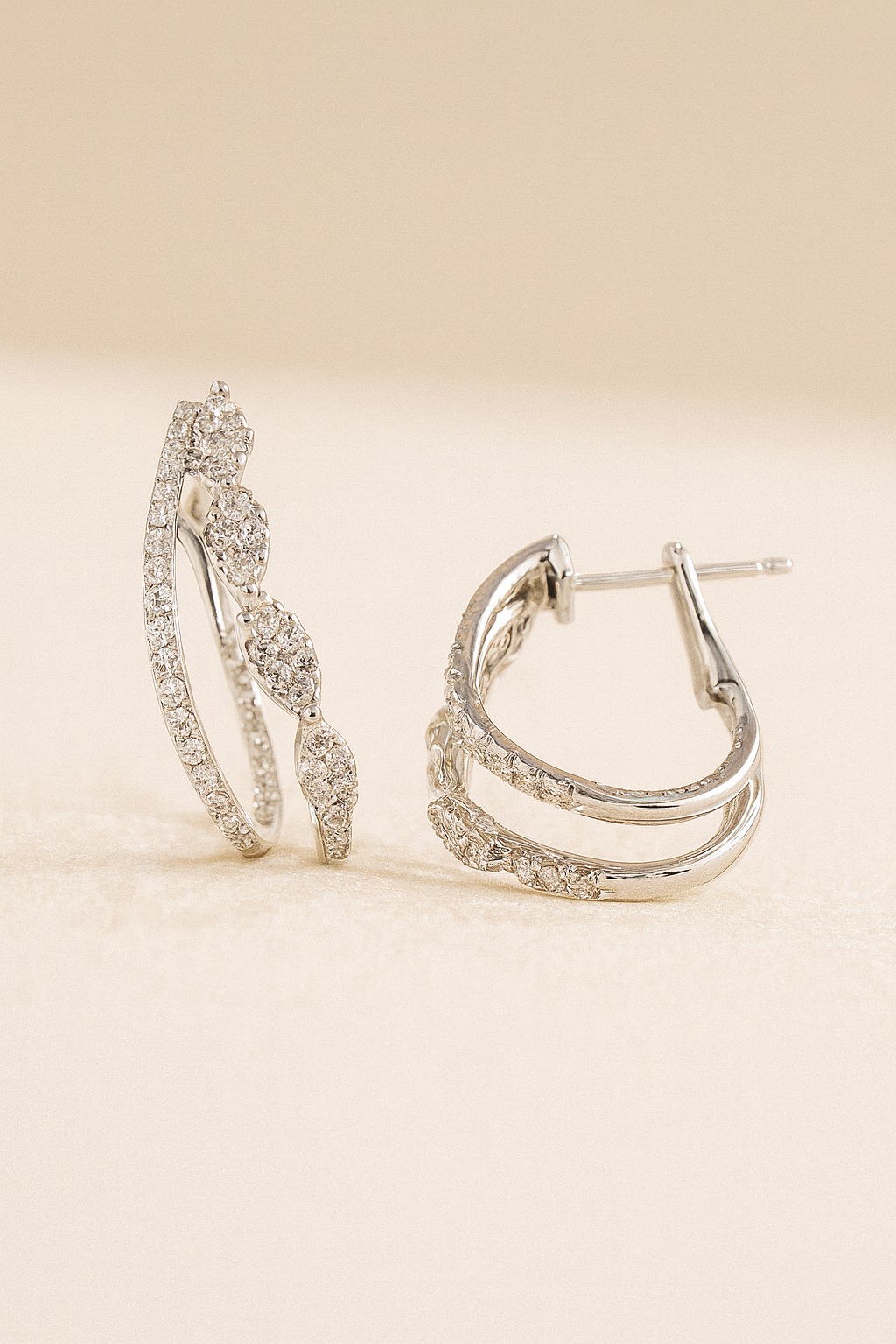 Florence Whispering Diamond Hoops