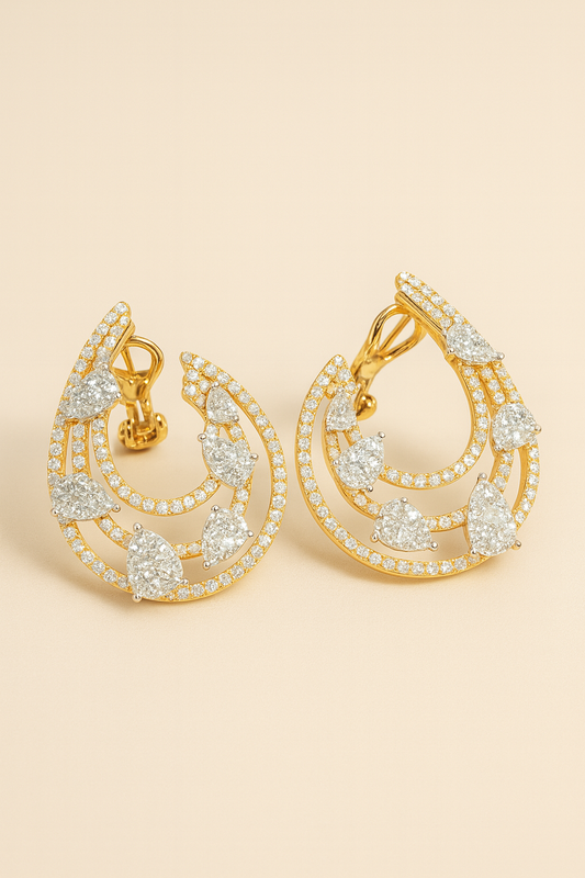 Agnes Diamond Cascade Earrings