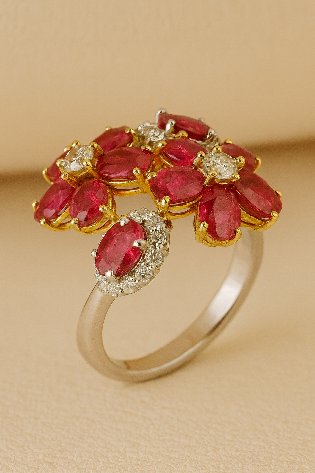 Gia Ruby Bloom Ring