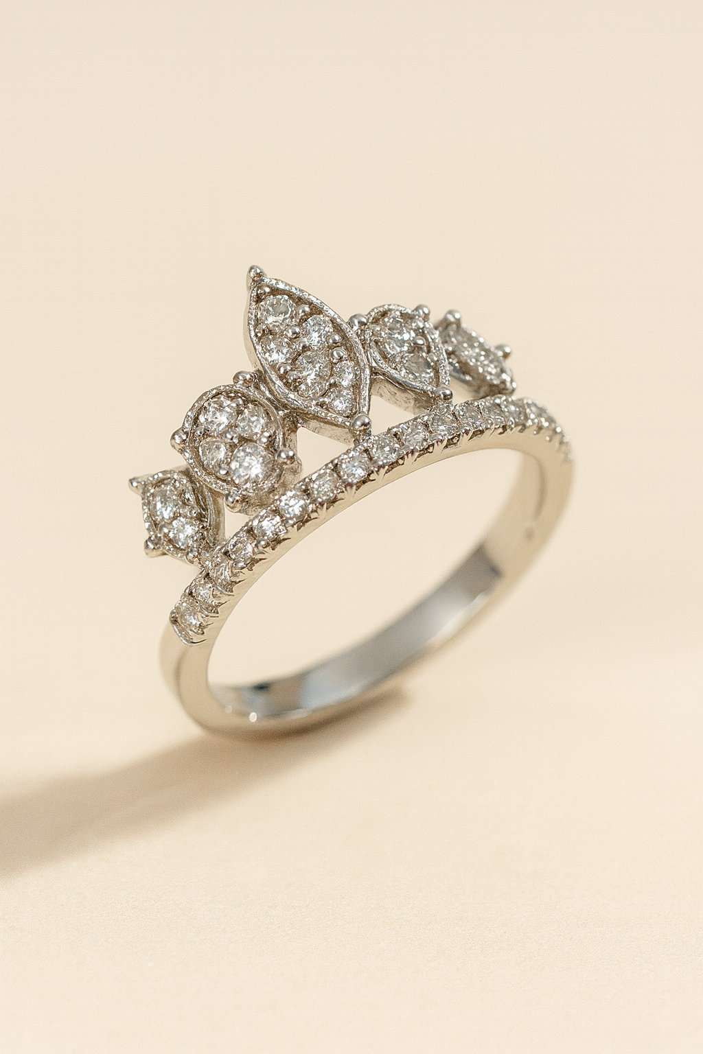Evie Radiant Tiara Diamond Ring