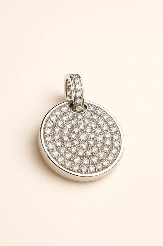Celestia Diamond Disc Pendant