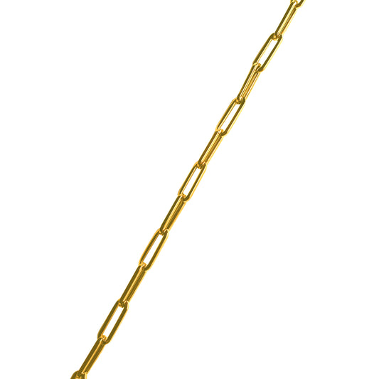 Classic Paperclip Gold Bracelet