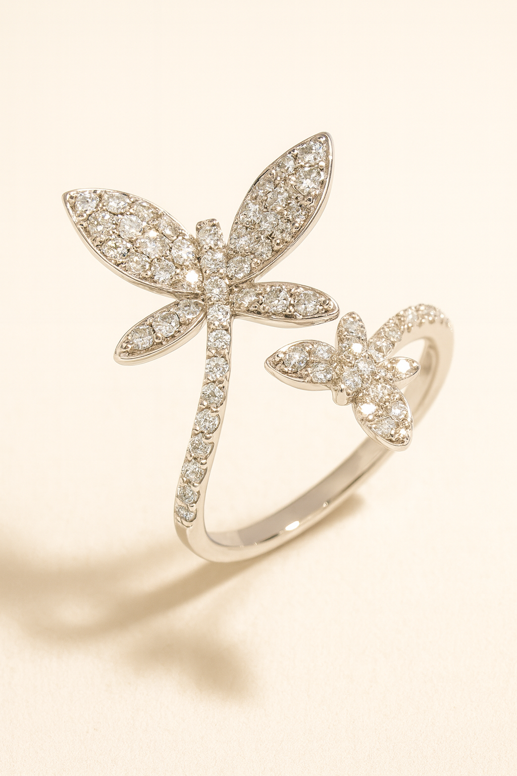 Labelle Diamond Dragonfly Duo Ring