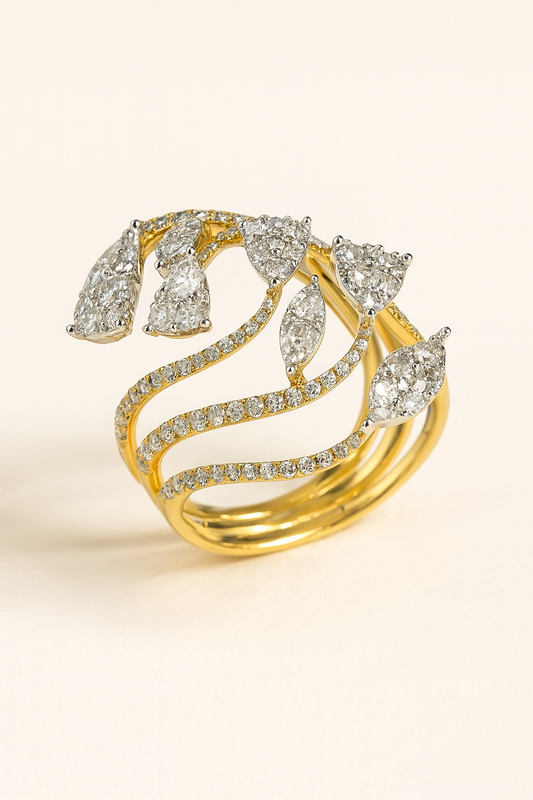 Rue Cascading Light Ring
