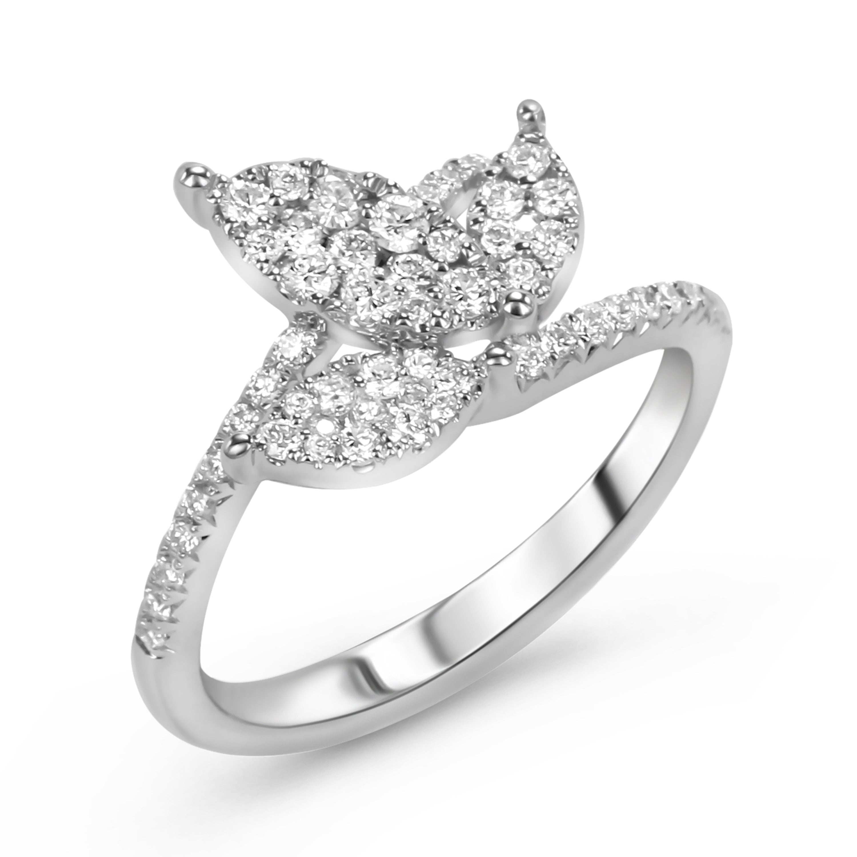 18K White Gold Diamond Ring