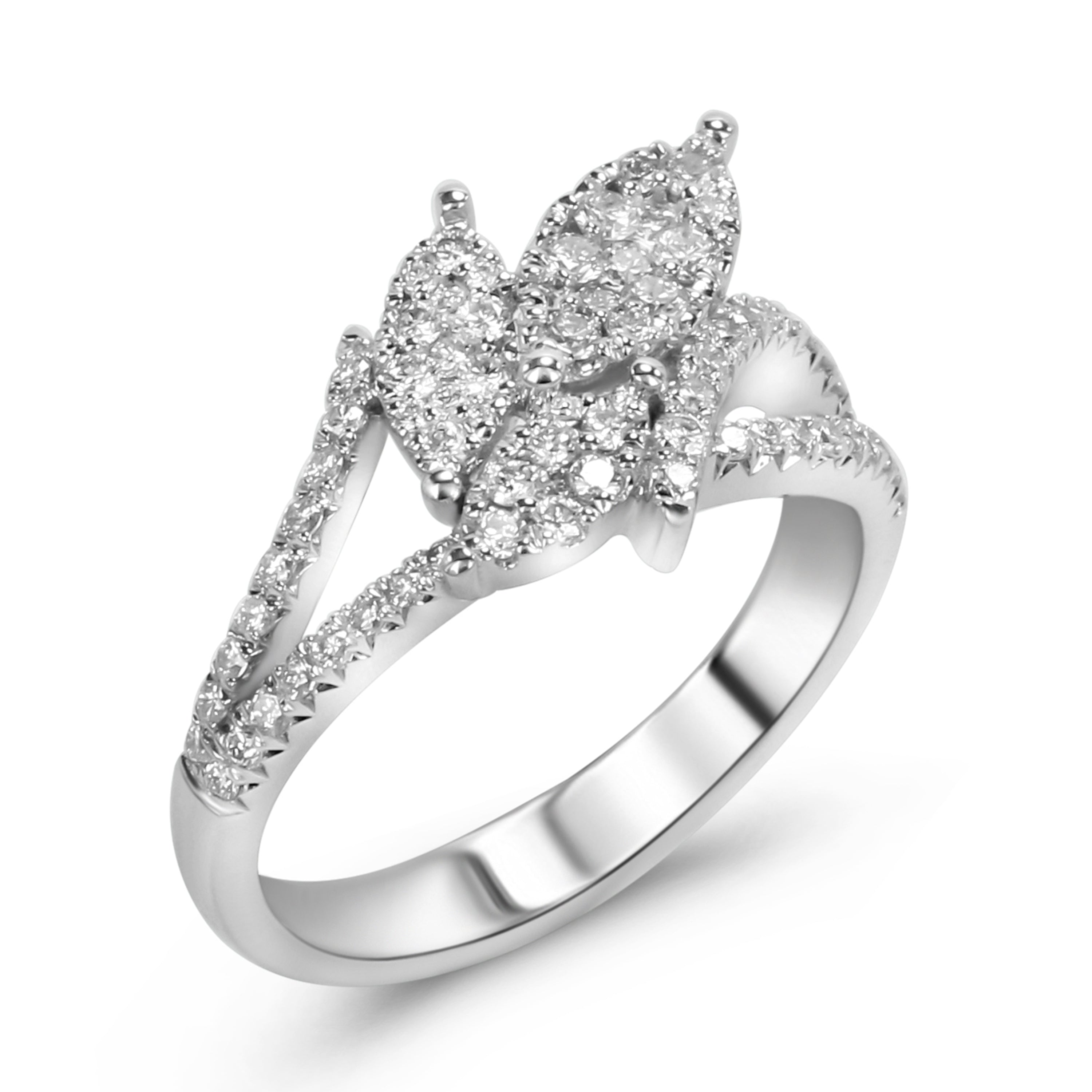 18K White Gold Diamond Ring