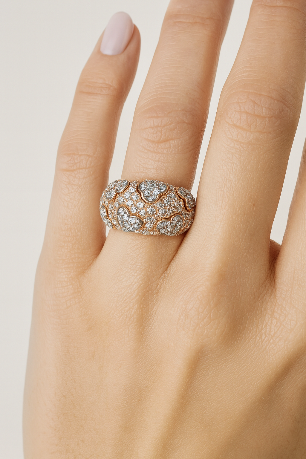 Aurelia Heart Pavé Ring