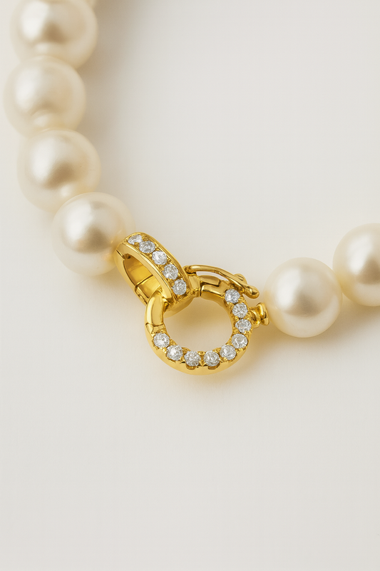 Beatrice Diamond Adorned 18K Gold Clasps