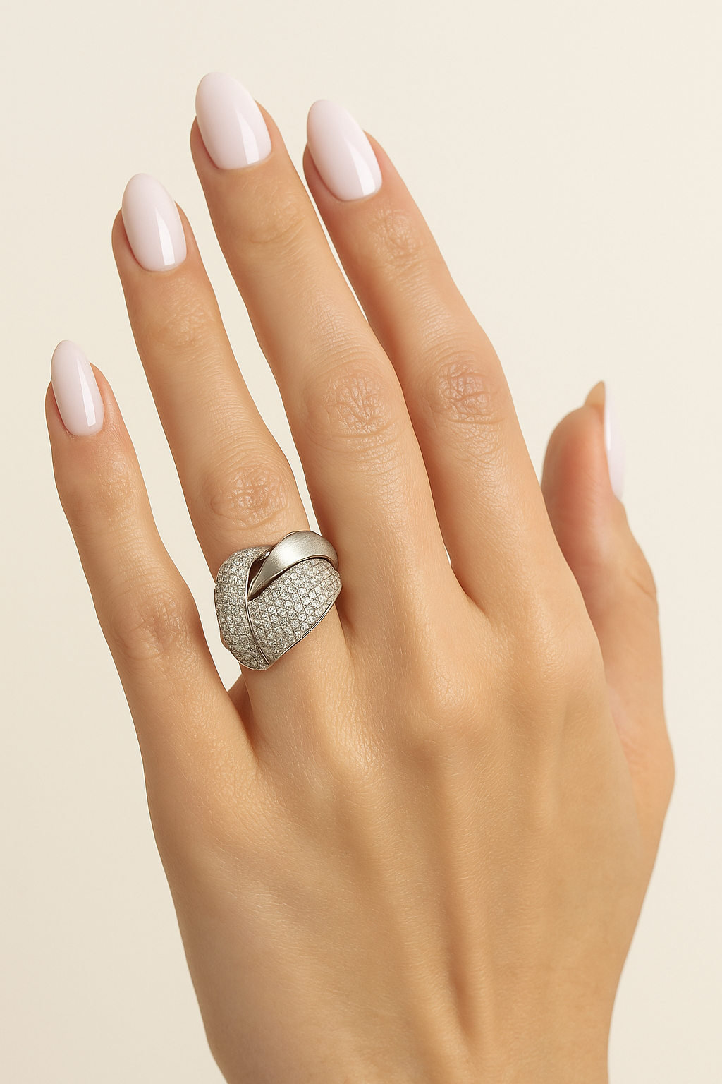 Belladonna Pavé Diamond Sculptural Ring