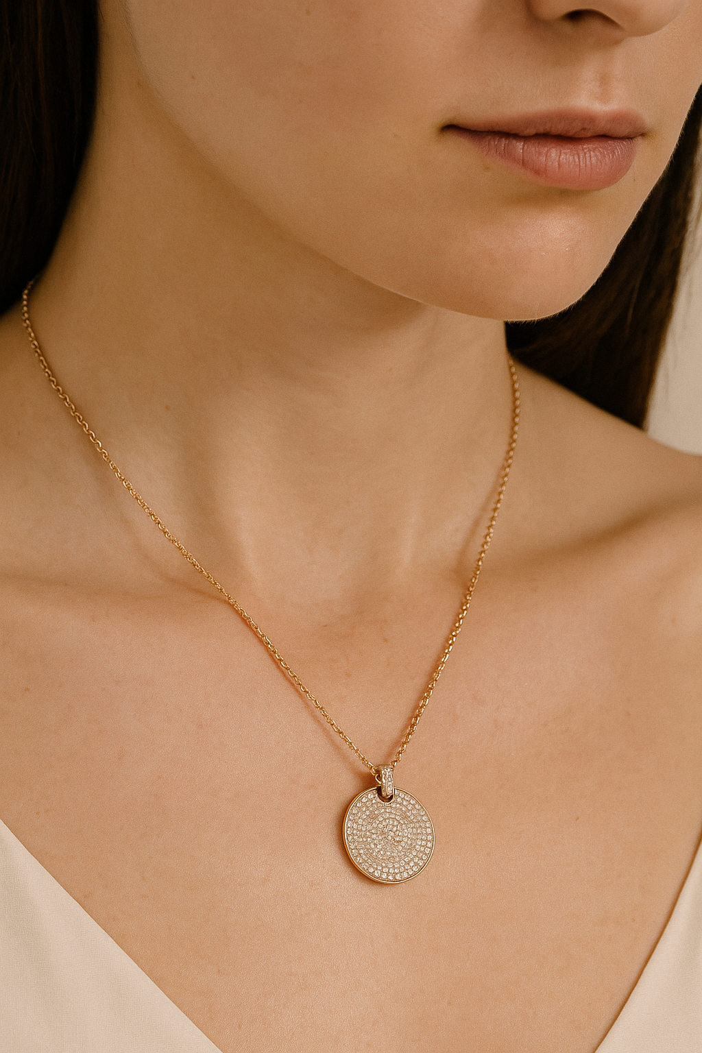 Brie Celestial Medallion Pendant
