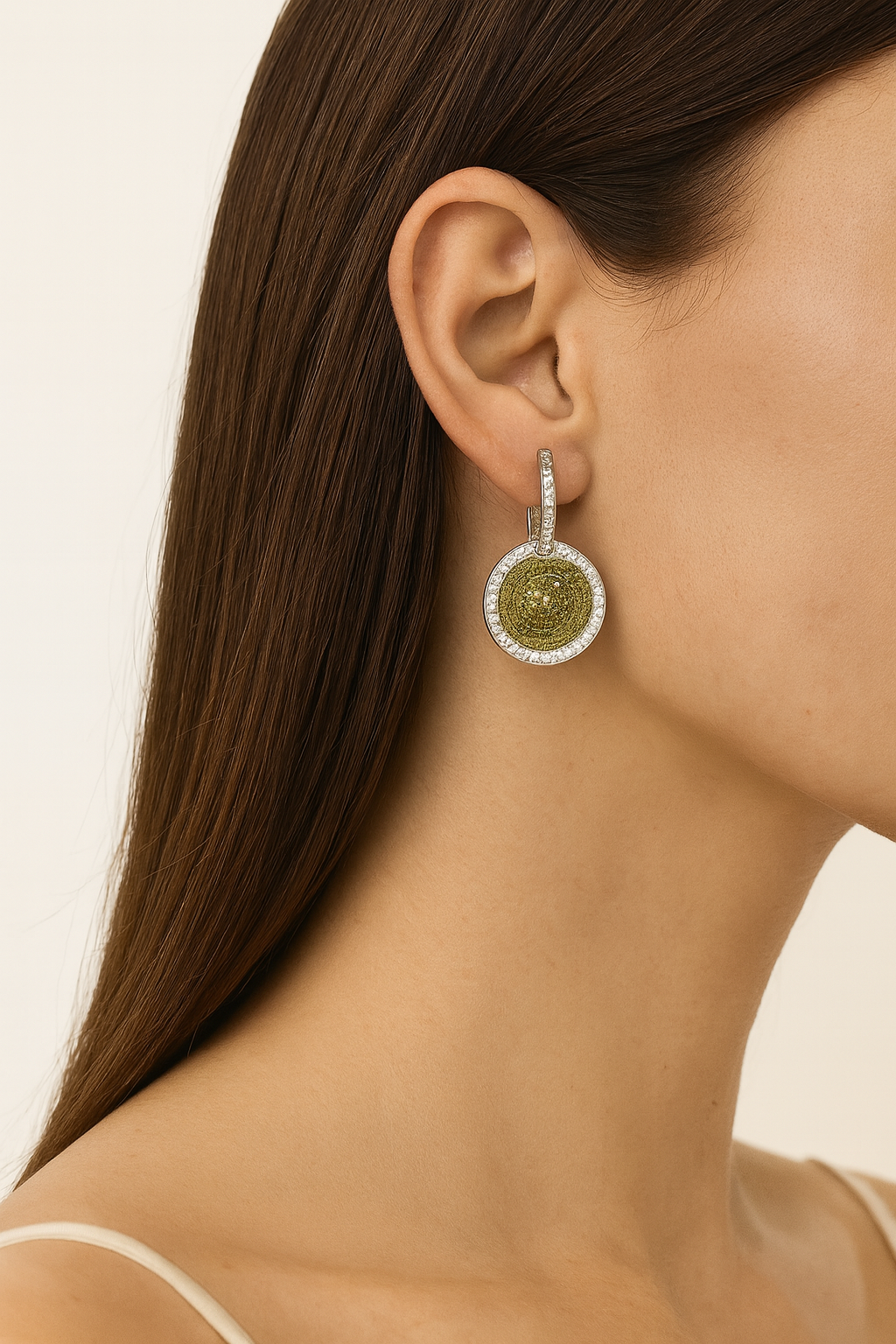 Calista Pavé Diamond Drop Earrings