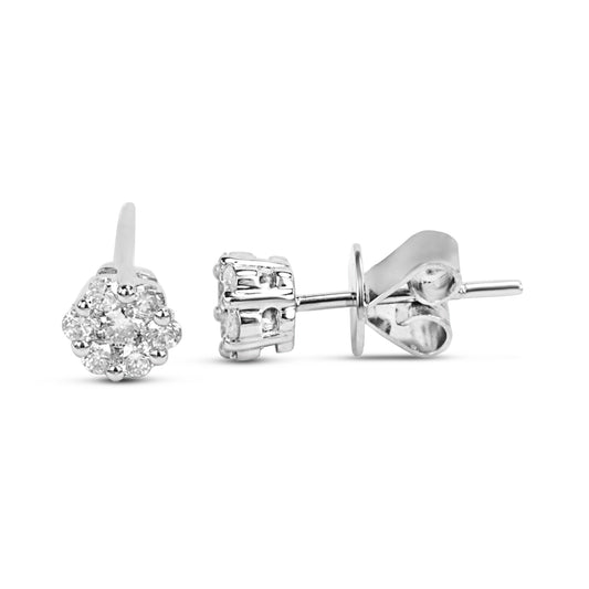 Celeste 18K White Gold Diamond Studs