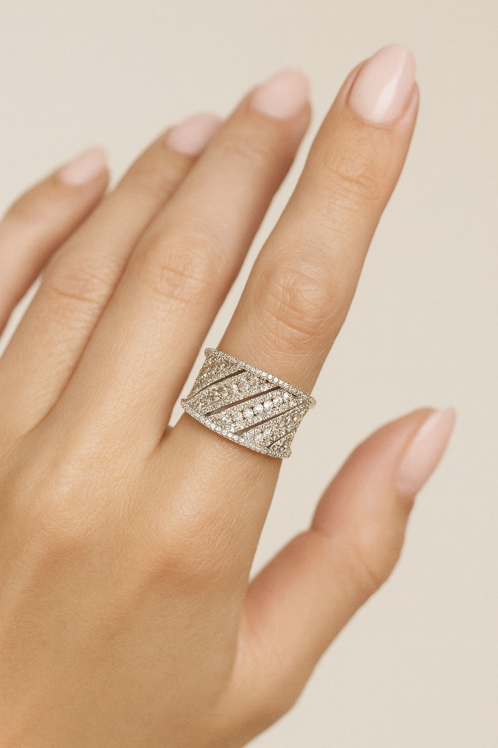 Clemence Diamond Horizon Ring