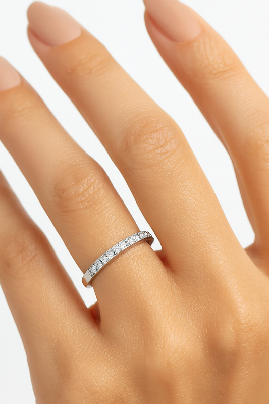 Colette 18K White Gold Diamond Encrusted White Gold Band