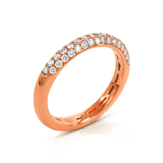 Cressida 18K Rose Gold Diamond Band