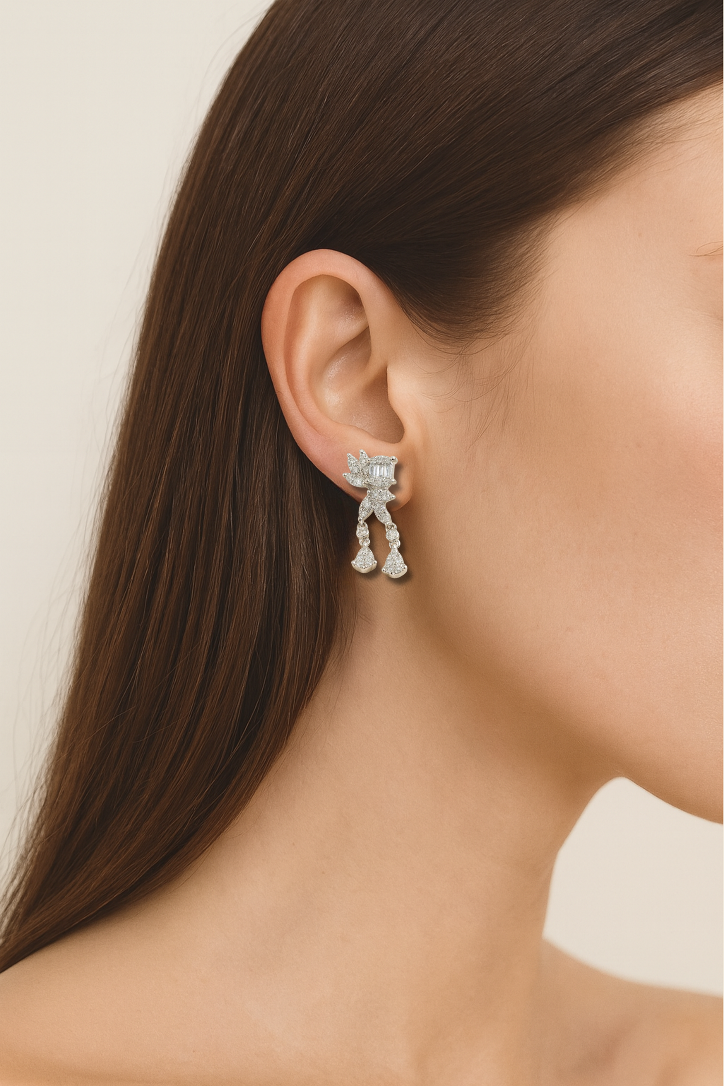 Demi Diamond Cascade Earrings