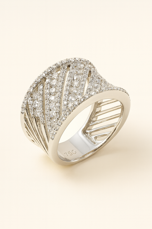 Clemence Diamond Horizon Ring