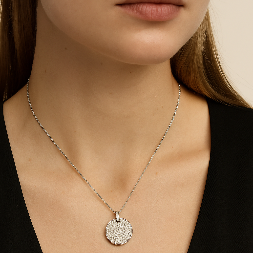 Dorcas Diamond Medallion Pendant