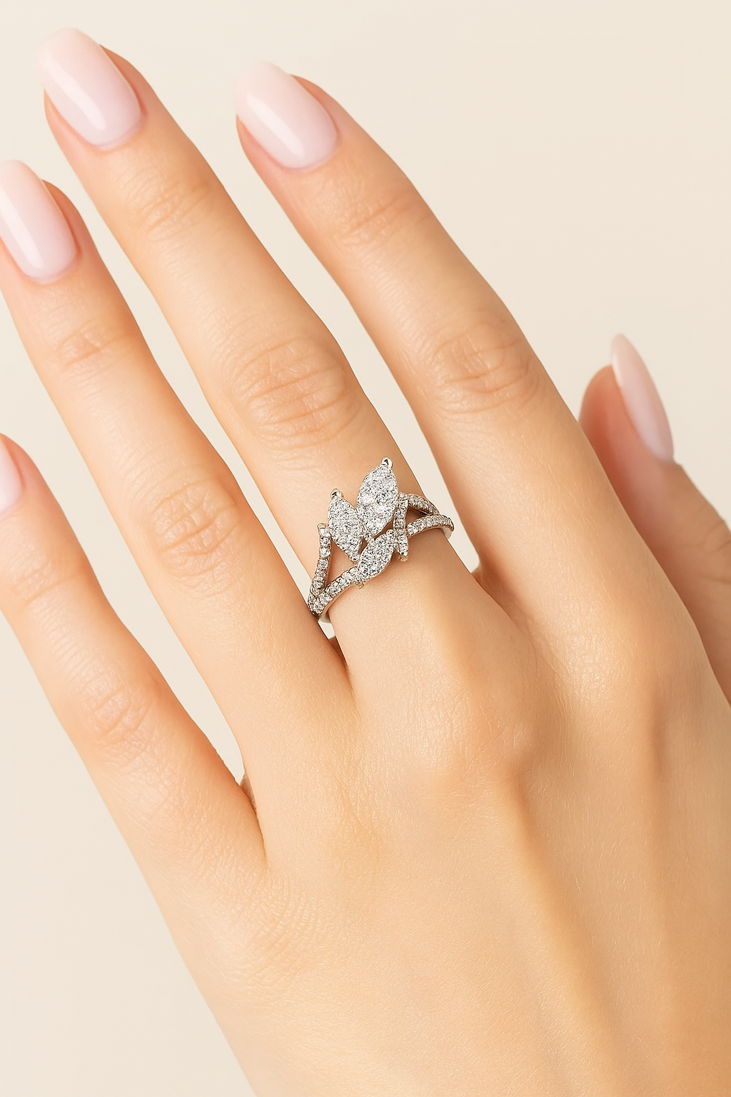 Edwina Diamond Cluster Ring