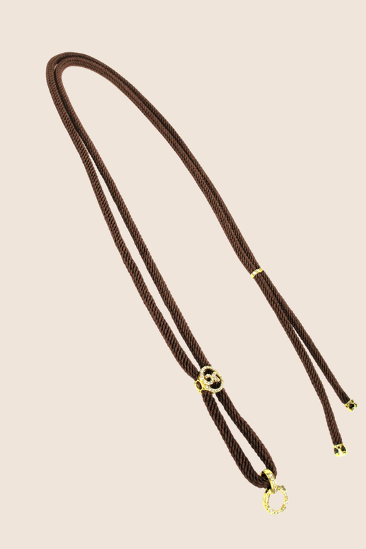 Eleanor Necklace with 18K Pure Gold and Diamond Accents