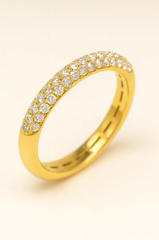 Cressida 18K Rose Gold Diamond Band