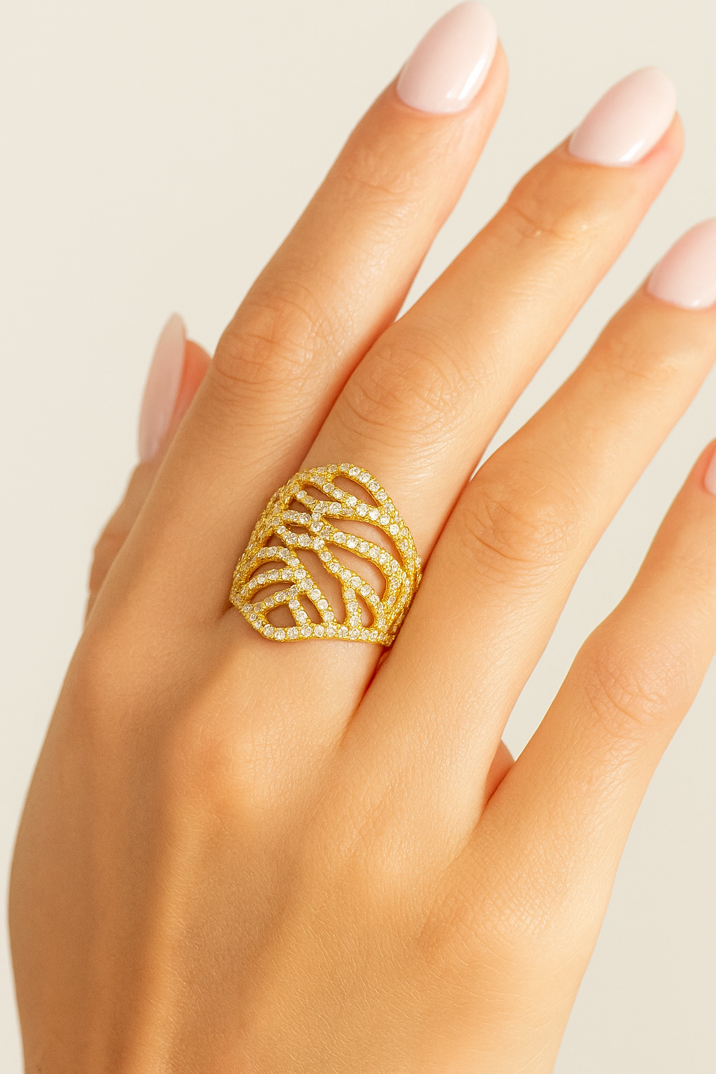 Everette Diamond Lattice Ring