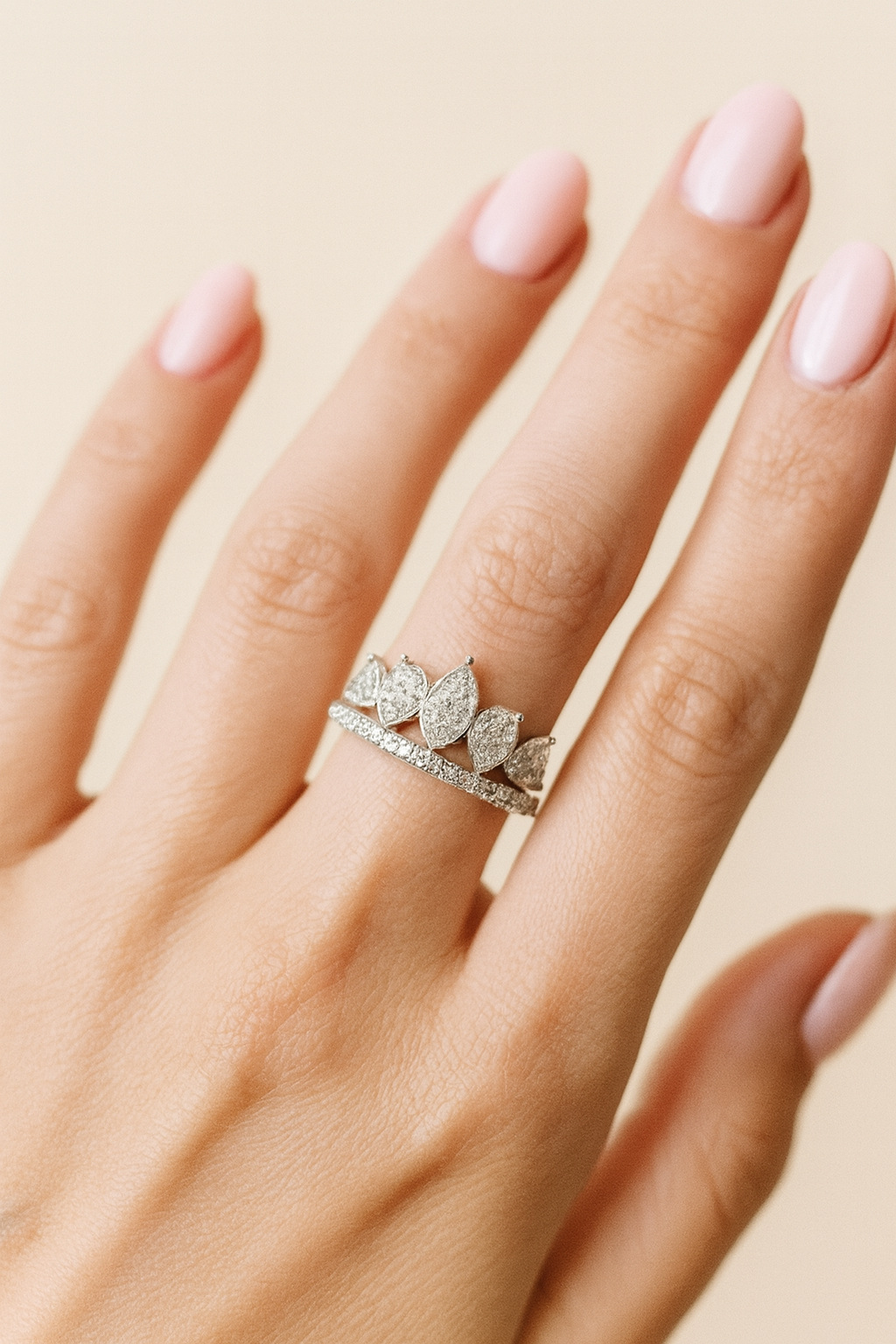 Evie Radiant Tiara Diamond Ring