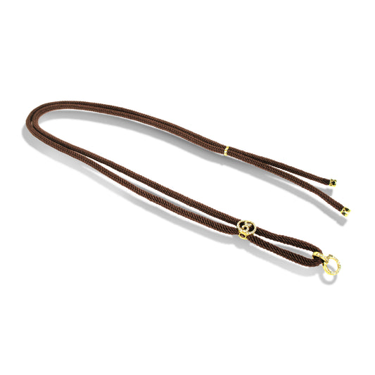 Eleanor Necklace with 18K Pure Gold and Diamond Accents