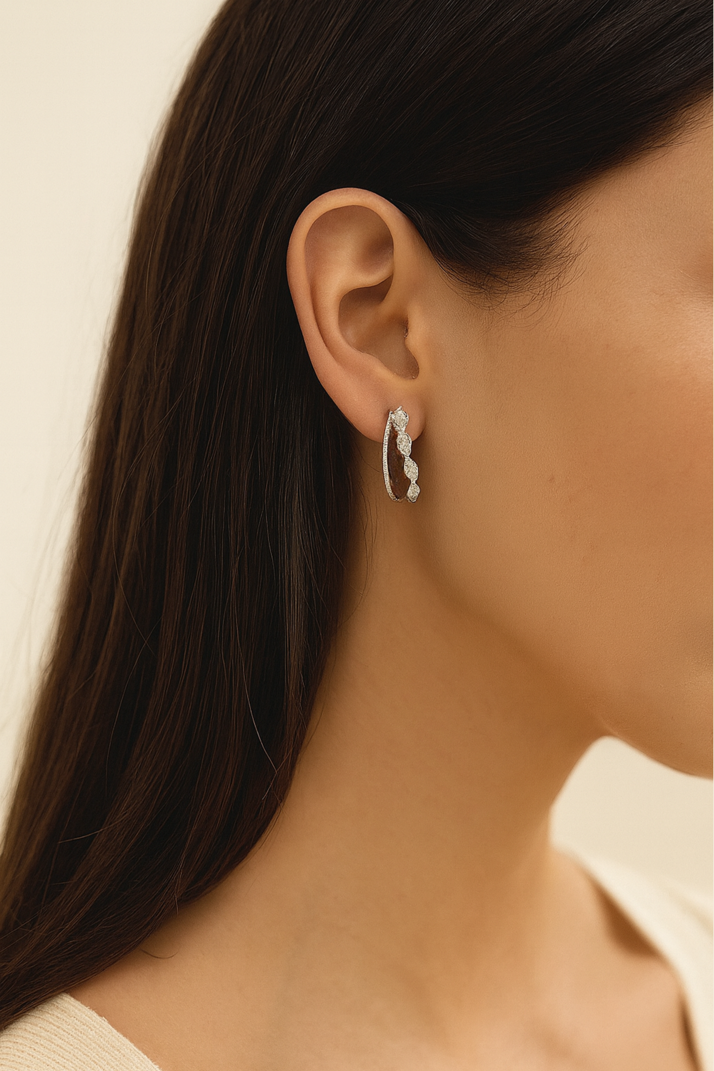 Florence Whispering Diamond Hoops