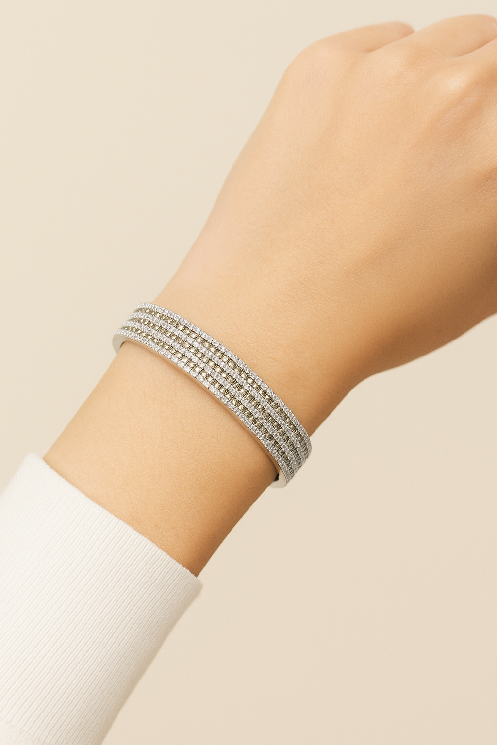 Frances Diamond Rows Bangle