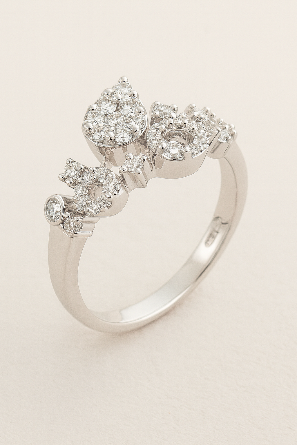 Freya Geometric Medley Diamond Ring