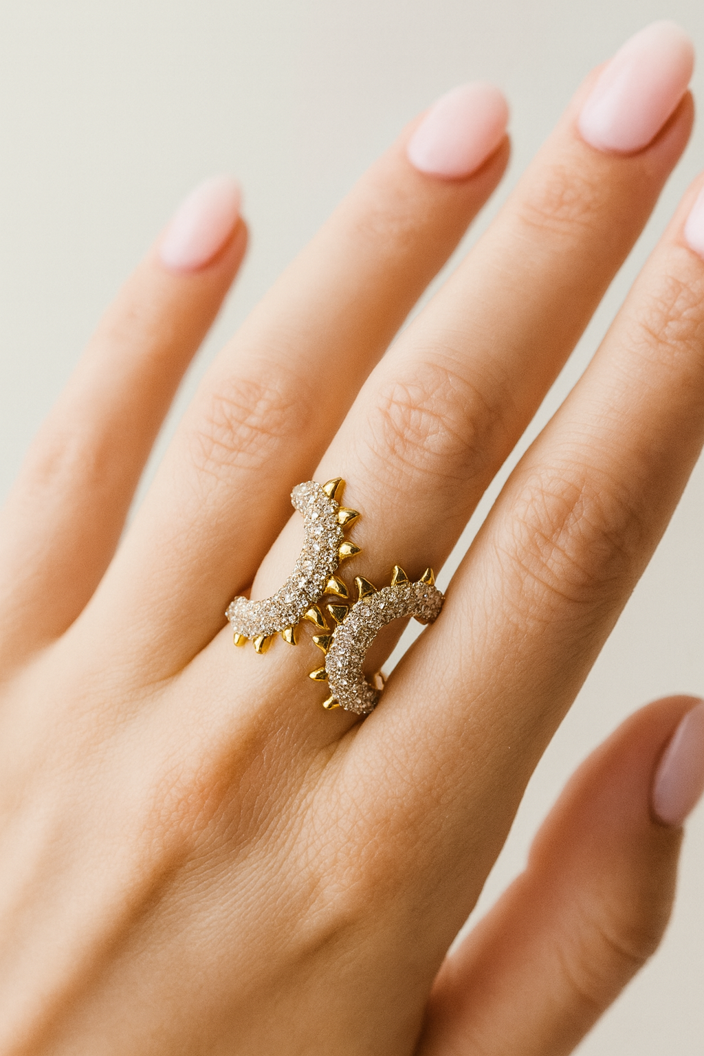 Golden Talon Diamond Ring