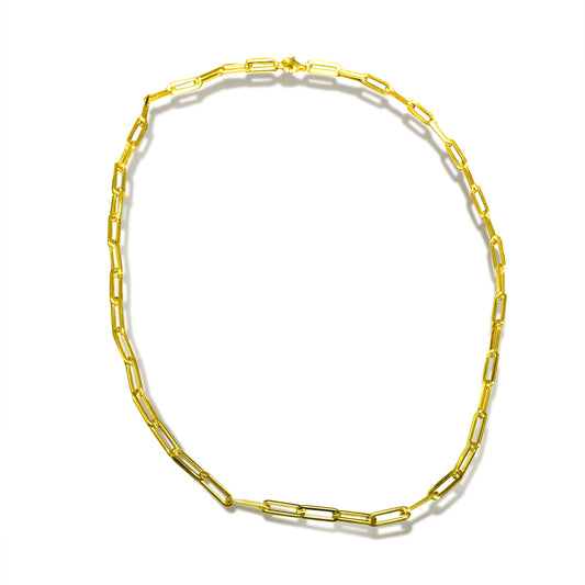 Grace Classic 18K Paperclip Chain Necklace