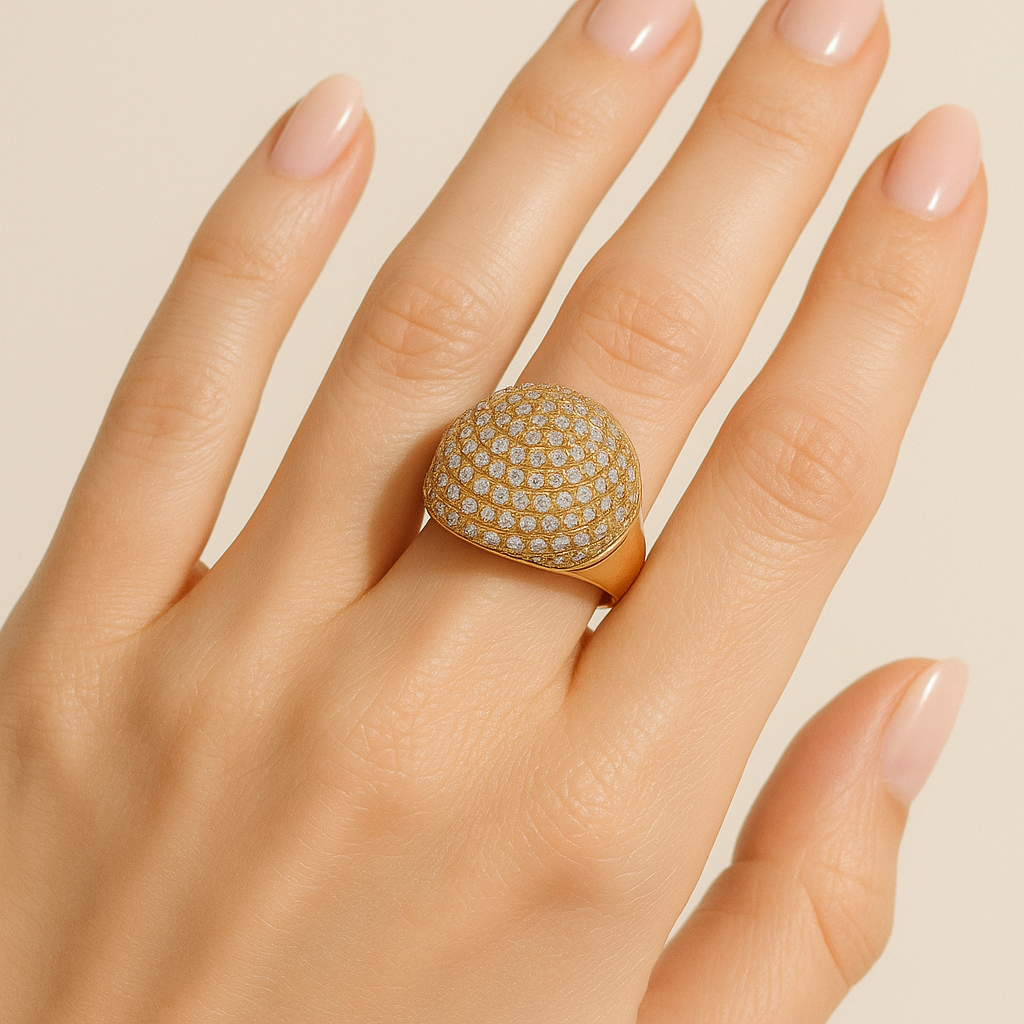 Gwyneth Golden Dome Diamond Ring