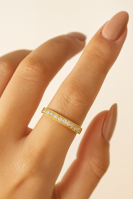 Honora 18K Rose Gold Diamond Encrusted Ring