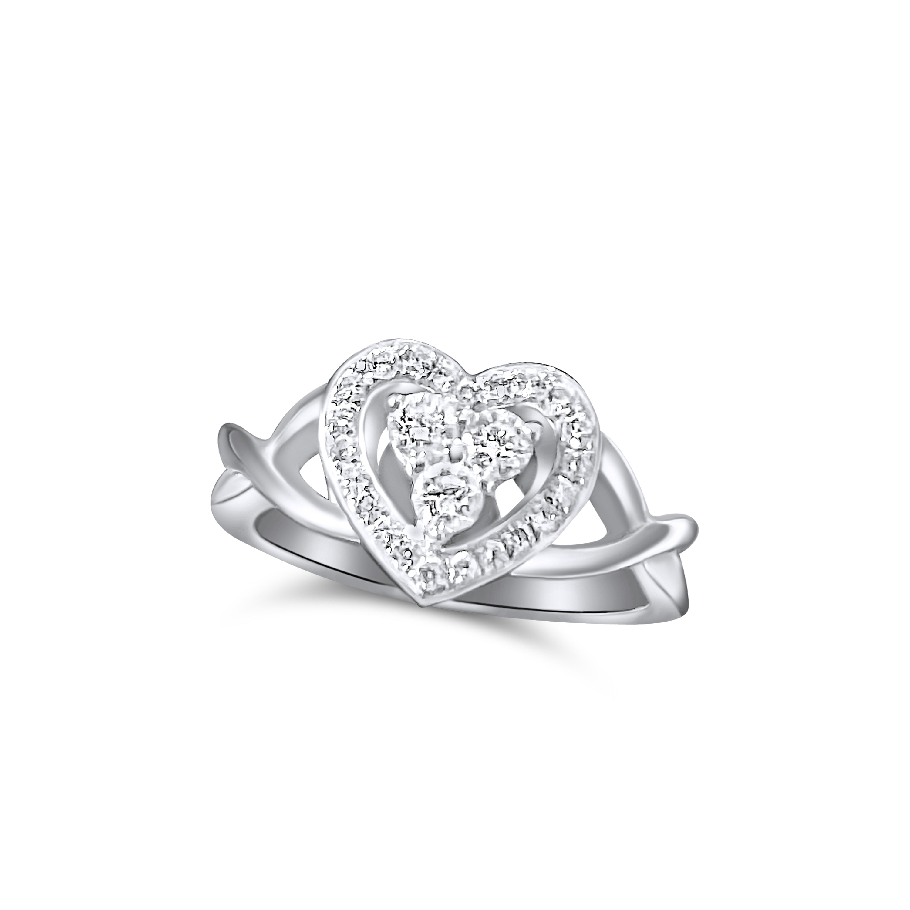 18K White Gold Diamond Ring