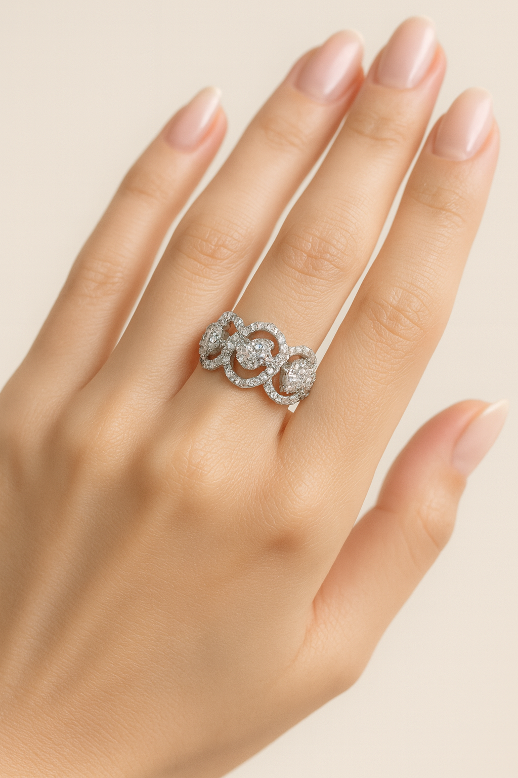 Ida Eternal Ribbons Diamond Ring