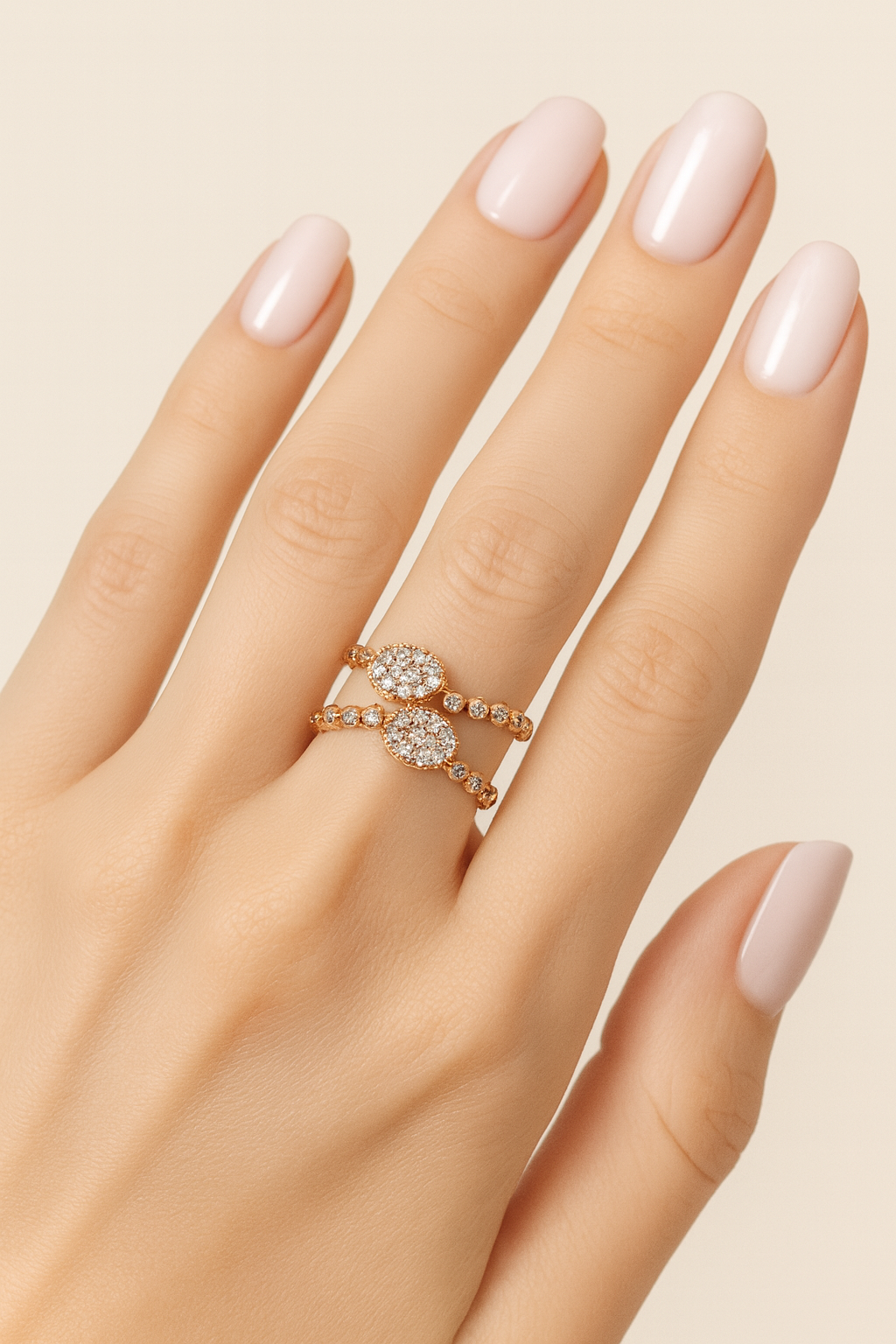 Ines Twin Orbit Ring