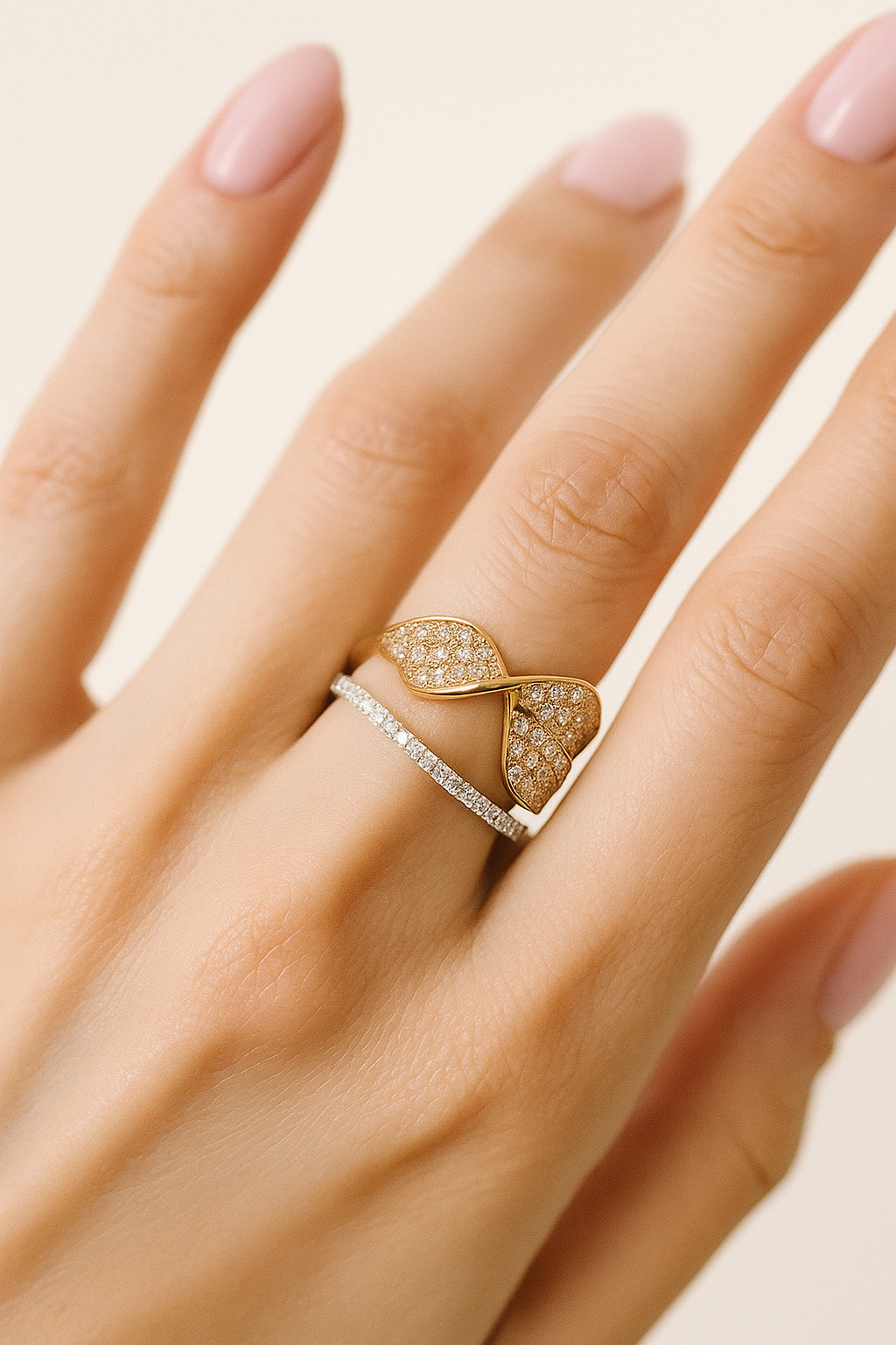 Irene Diamond Wave Ring
